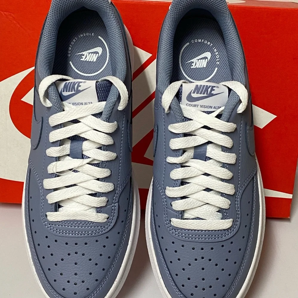 Nike Court Vision Alta / Ashen Slate Blue DM0113-400 Women's Size 11 New! - Picture 4 of 12